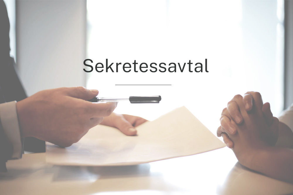 Sekretessavtal fakta information pris juridik rådgivning