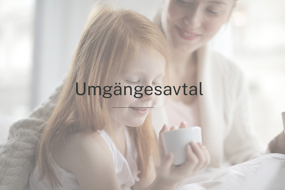 umgängesavtal föräldrar barn avtal juridik familjerätt